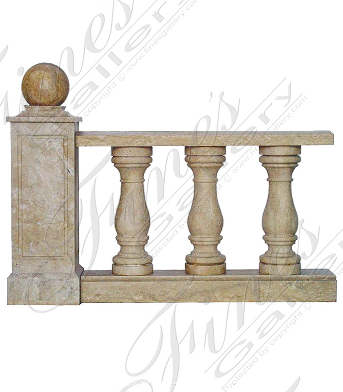 Beige Marble Balustrade