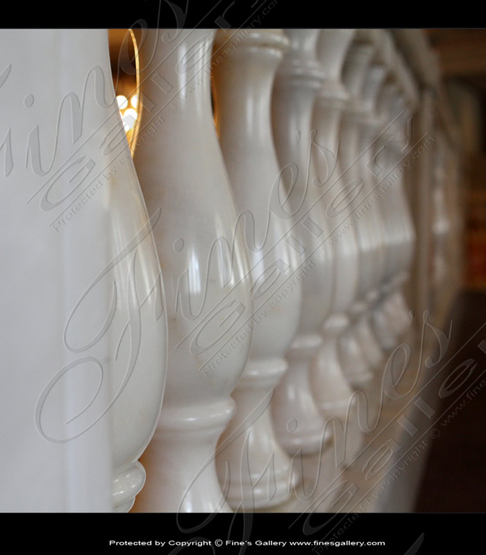 Pure White Marble Baluster