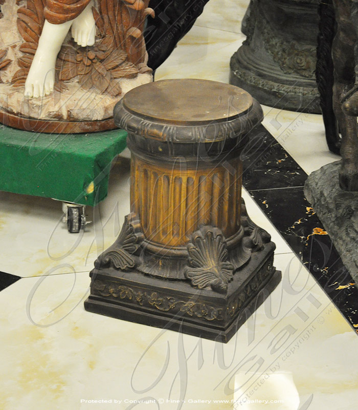 Fluted Column Style Bronze Base