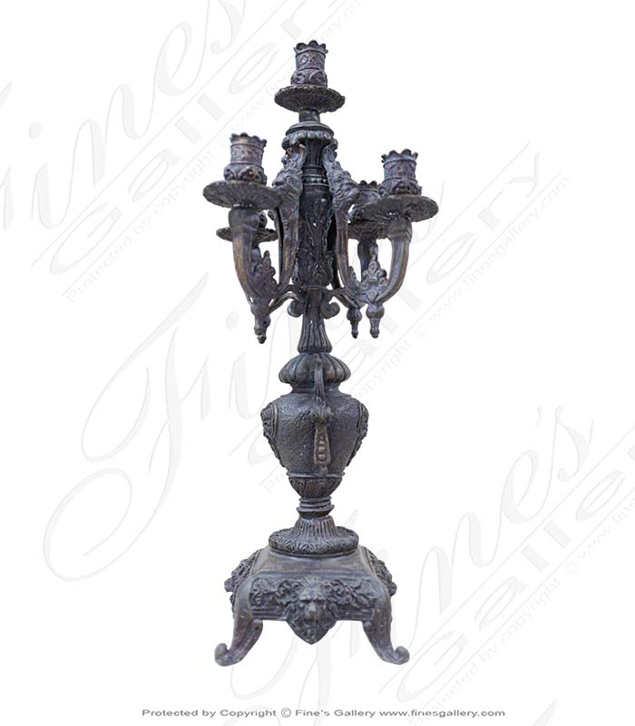 Charming Old World Bronze Candelabra