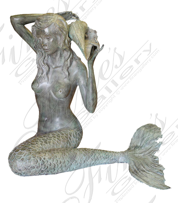 Bronze Mermaid Fountain