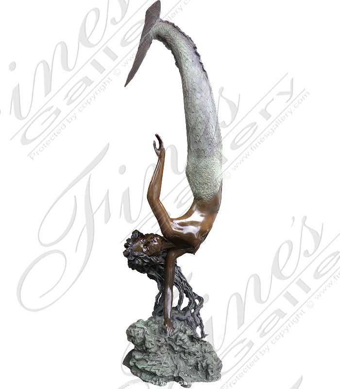 Bronze Mermaid Fountain