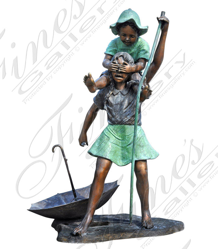 Bronze Children Fountain