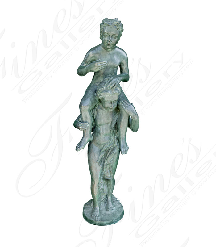 Friends Forever Patina Bronze Fountain