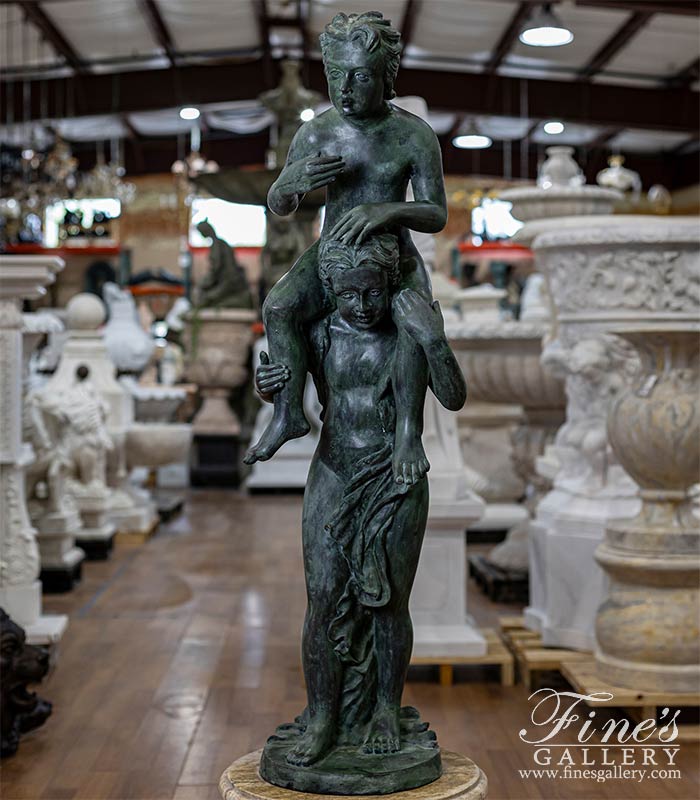 Friends Forever Patina Bronze Fountain