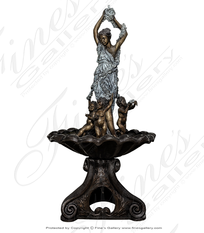 French Chateau Bronze Fountain
