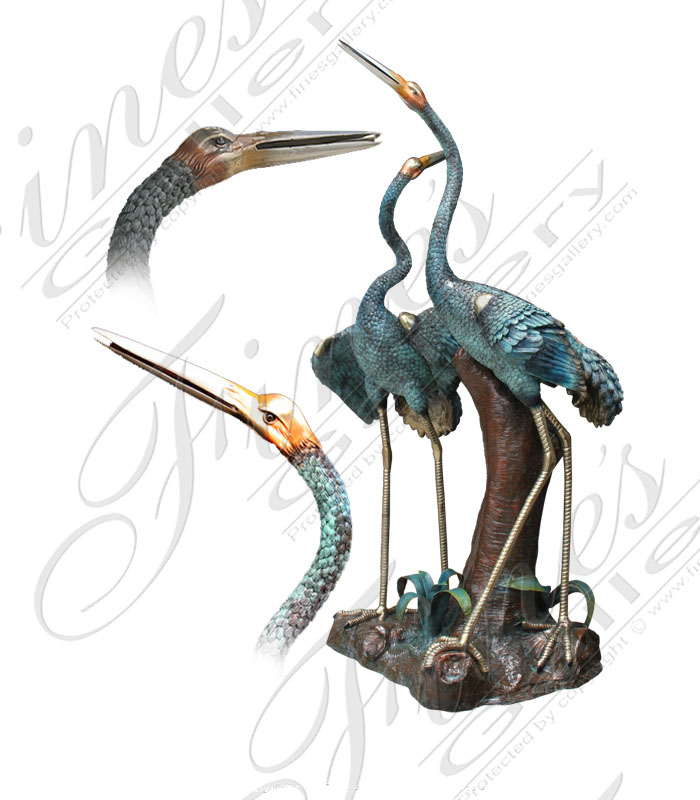 Peaceful Bronze Birds