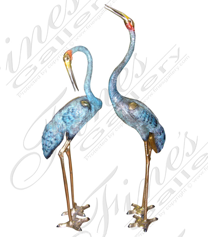 Bronze Bird Pair