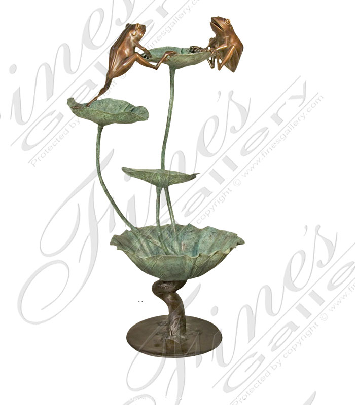 Lily Pad Frog Fountain
