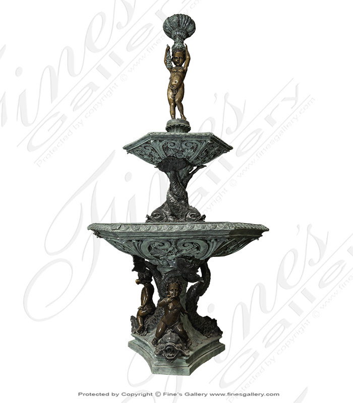 Aquatic Cupids Bronze Fountain