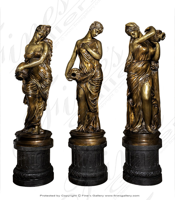 Bronze Maiden Fountains