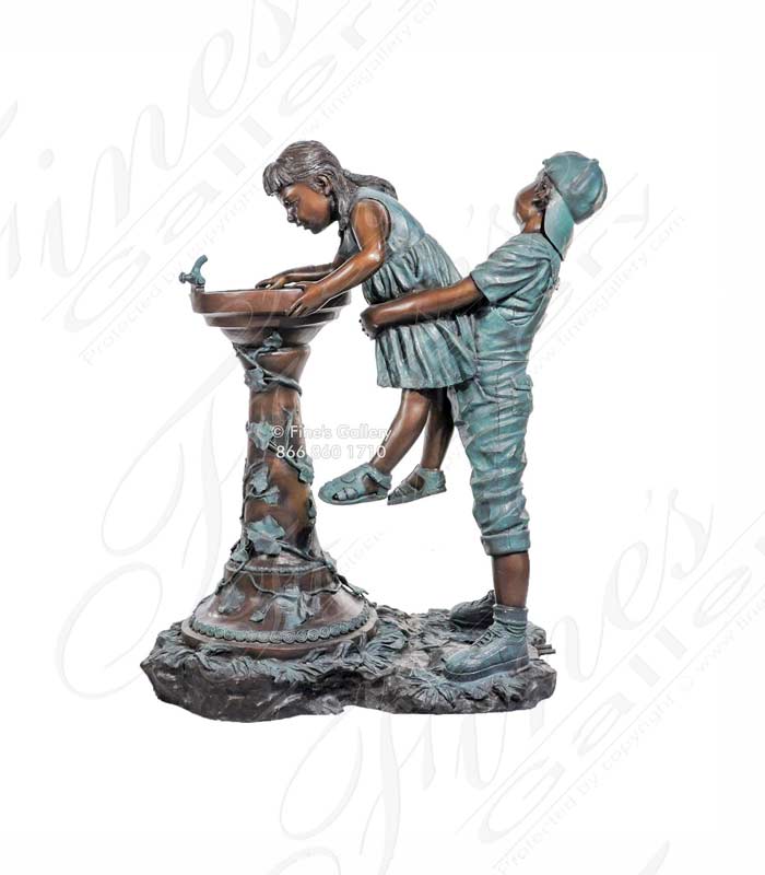 Bronze Children Fountain