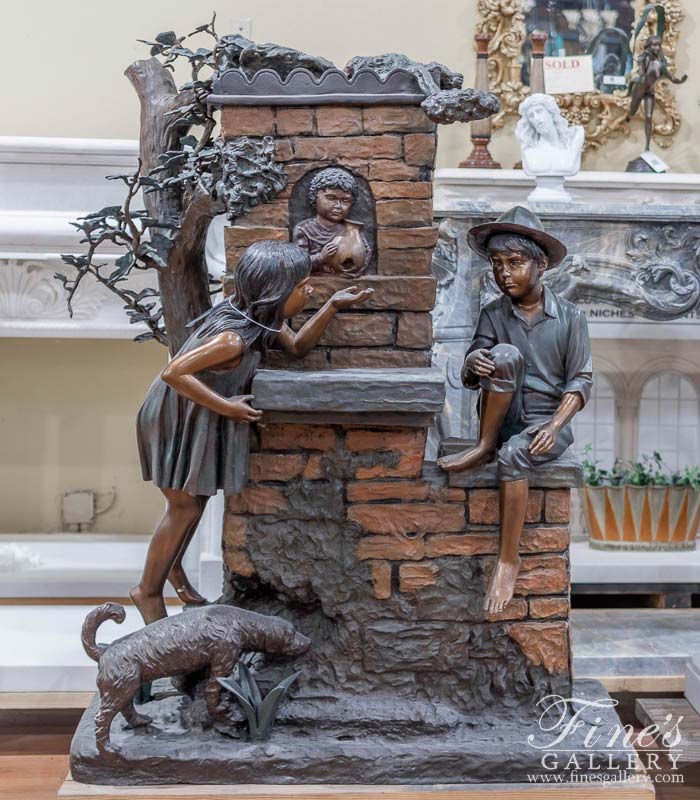 Bronze Fountain Children 