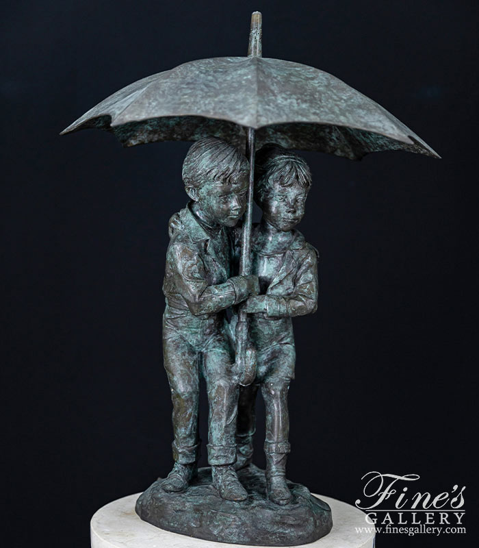 Bronze Fountain Children Umbrella