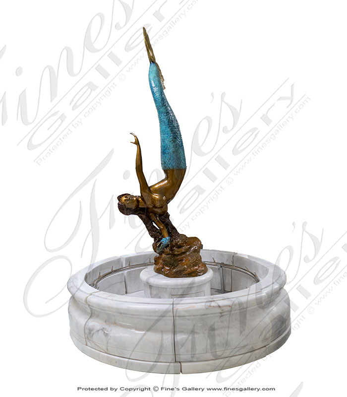 Bronze Mermaid Water Fountain 