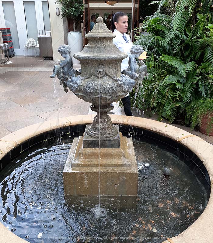 Italian Bronze Cherubs Fountain