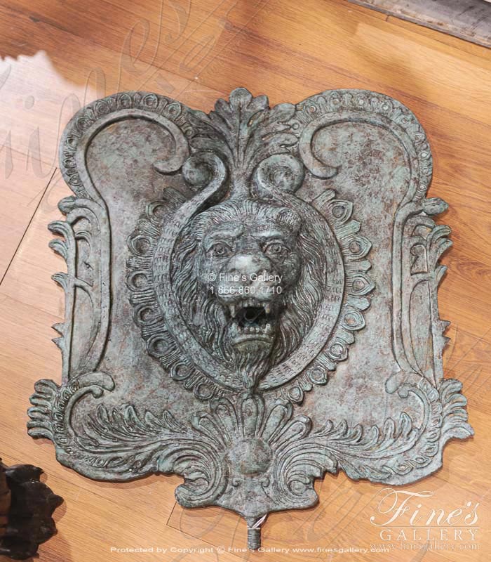 Antique Patina Finish Bronze Wall Fountain