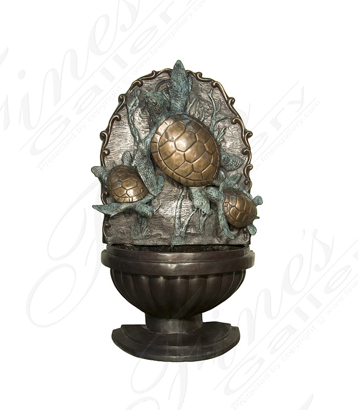 6 Ft Sea Turtles Wall Fountain