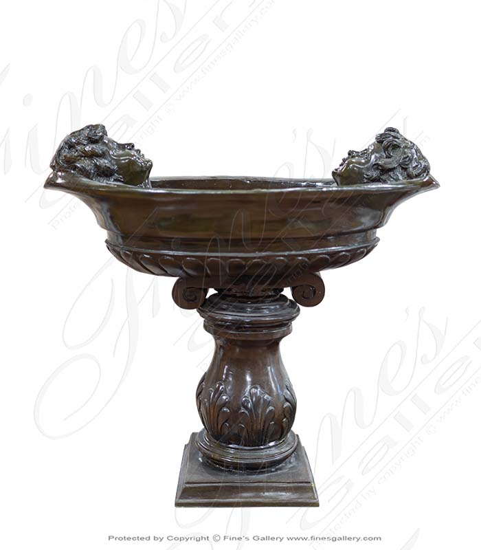 Bronze Planter with Two Children