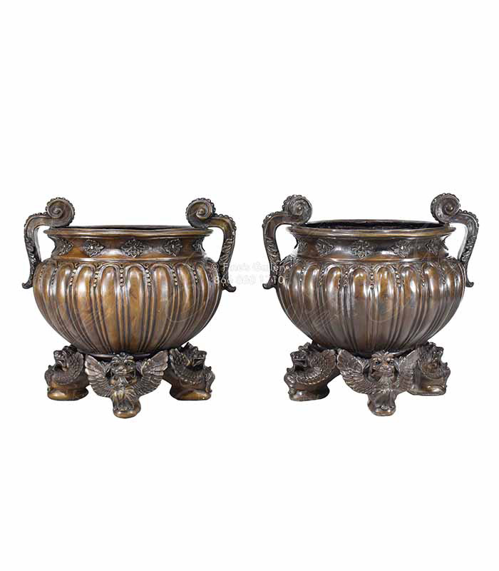 Bronze Planter Pair