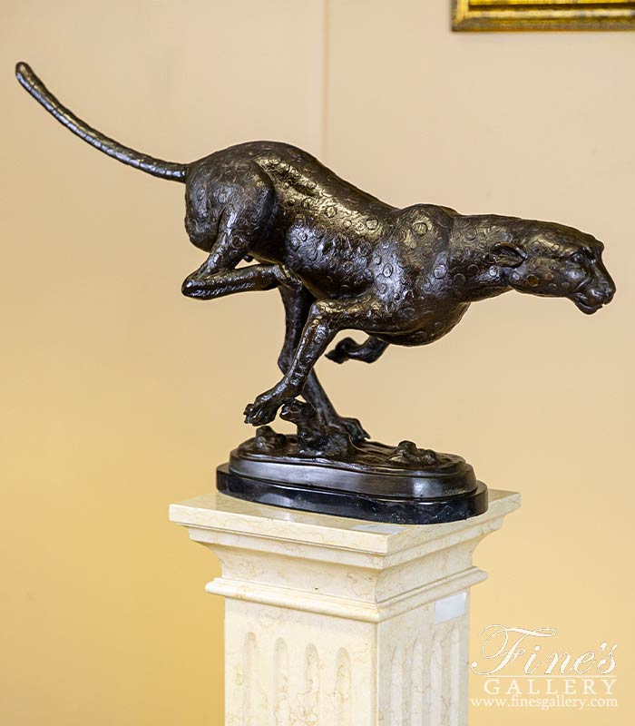 Bronze Cheetah Statue