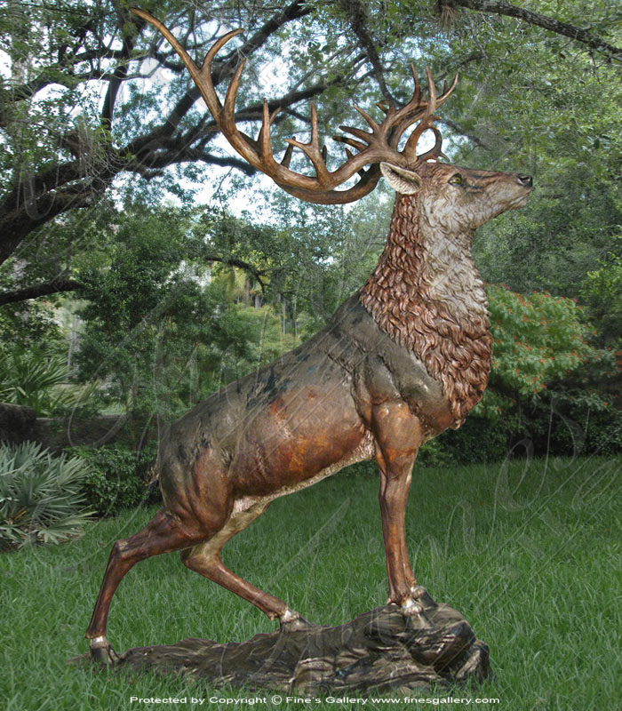 Majestic Bronze Stag