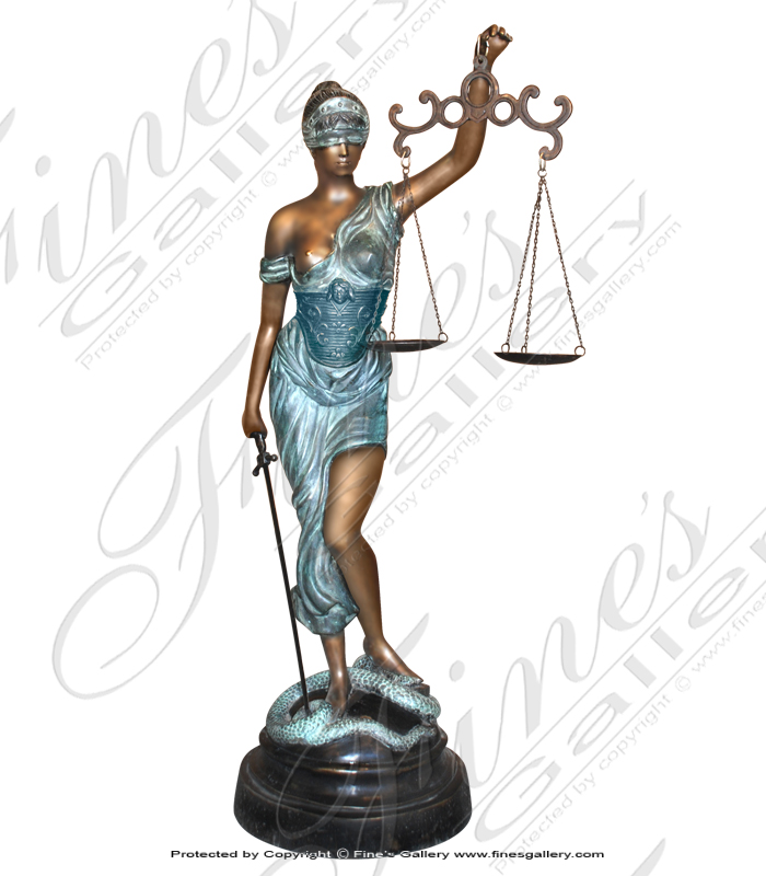 Bronze Statue of Lady Justice