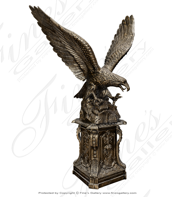 Cast Iron Eagle Statue