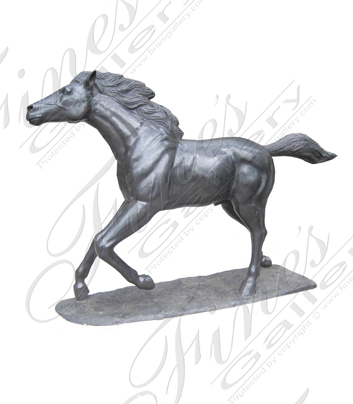 Bronze Running Horse Sculpture