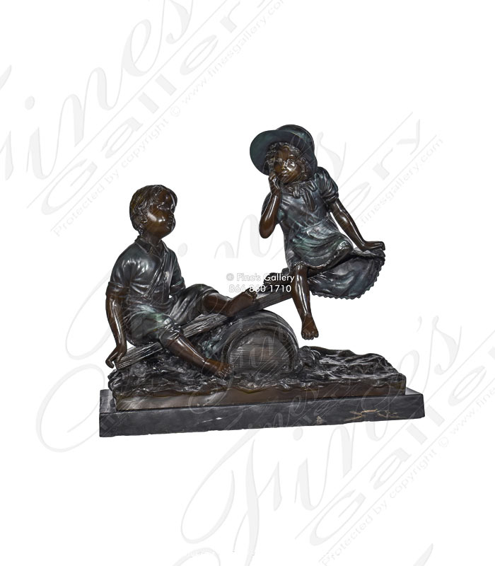 Bronze Kids Sculpture
