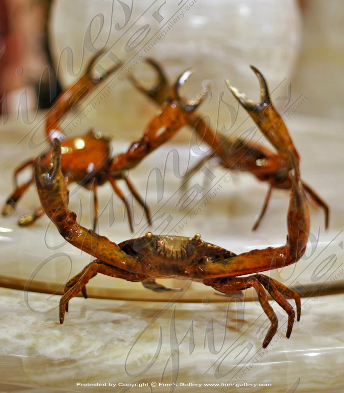 Bronze Crab Statue