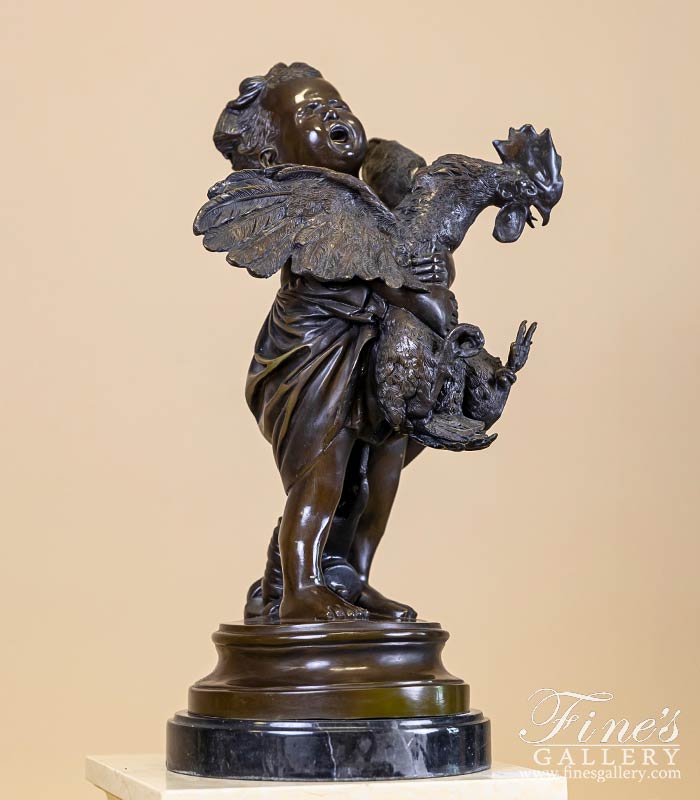 Bronze Statue Crying Child and