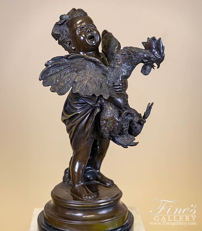 Child with Rooster in Bronze