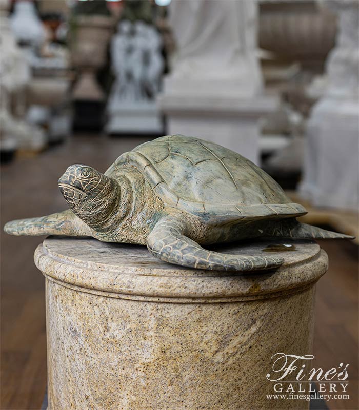 Green Sea Turtle Bronze Statue