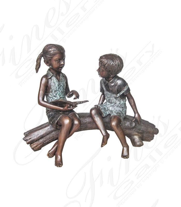 Story Time Bronze Statue