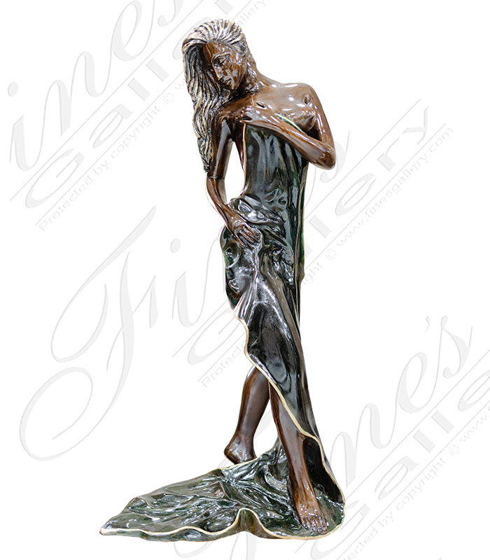 Half Nude Bronze Woman Bronze Statue