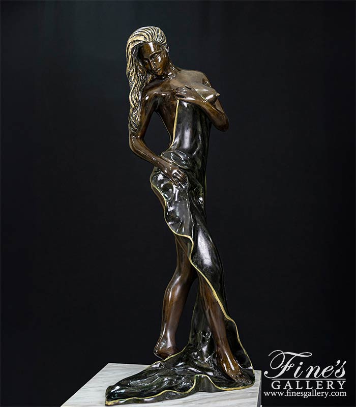 Half Nude Bronze Woman Bronze Statue