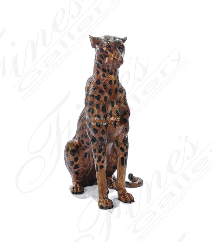 Bronze Cheetah Statue