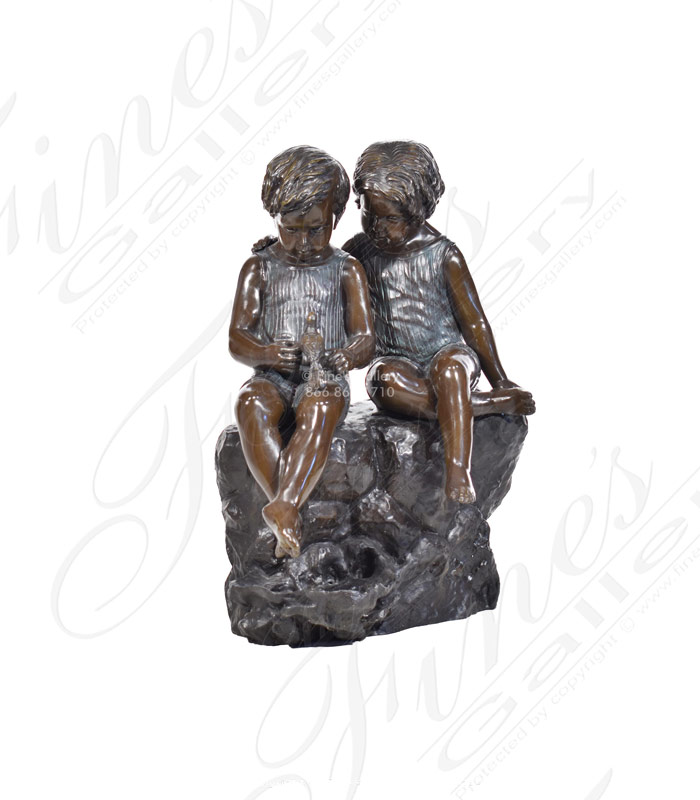 Bronze Children Statue