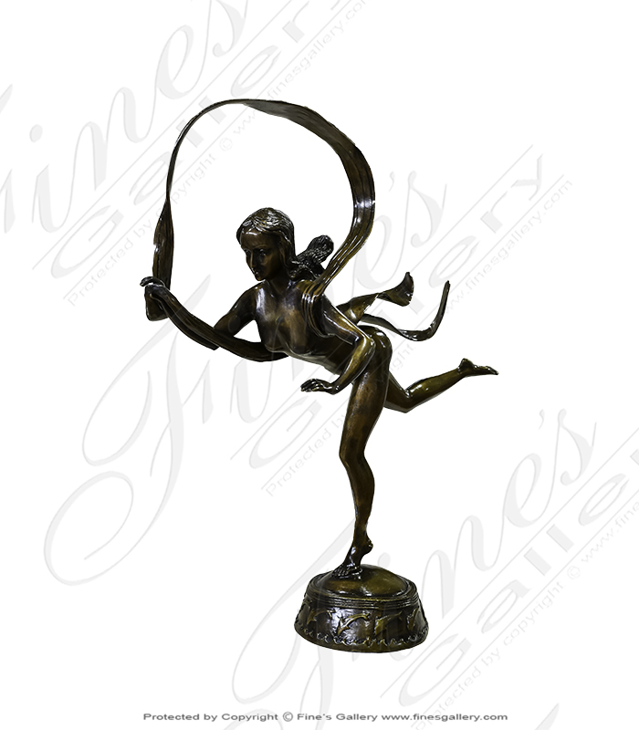 Bronze Statue of Girl Dancing