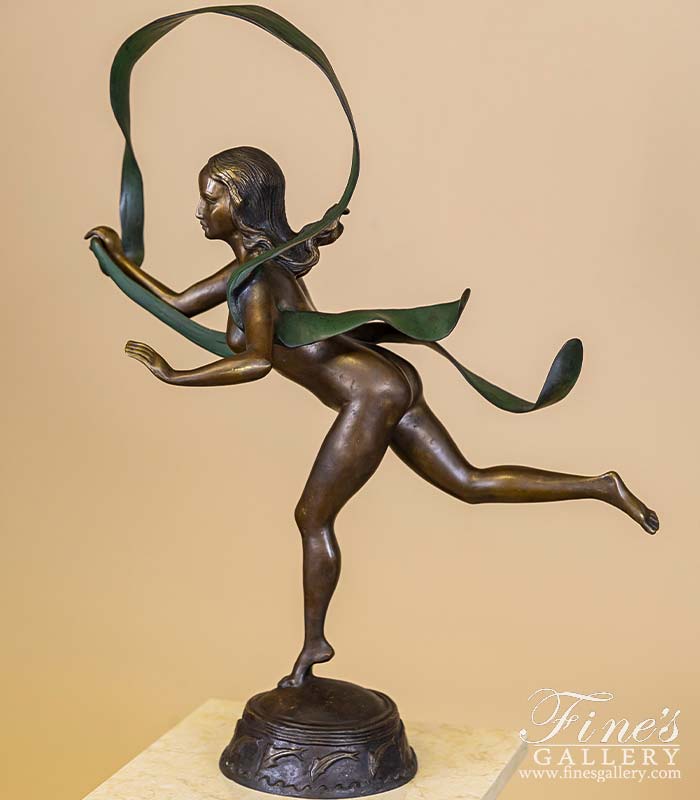 Bronze Statue of Girl Dancing