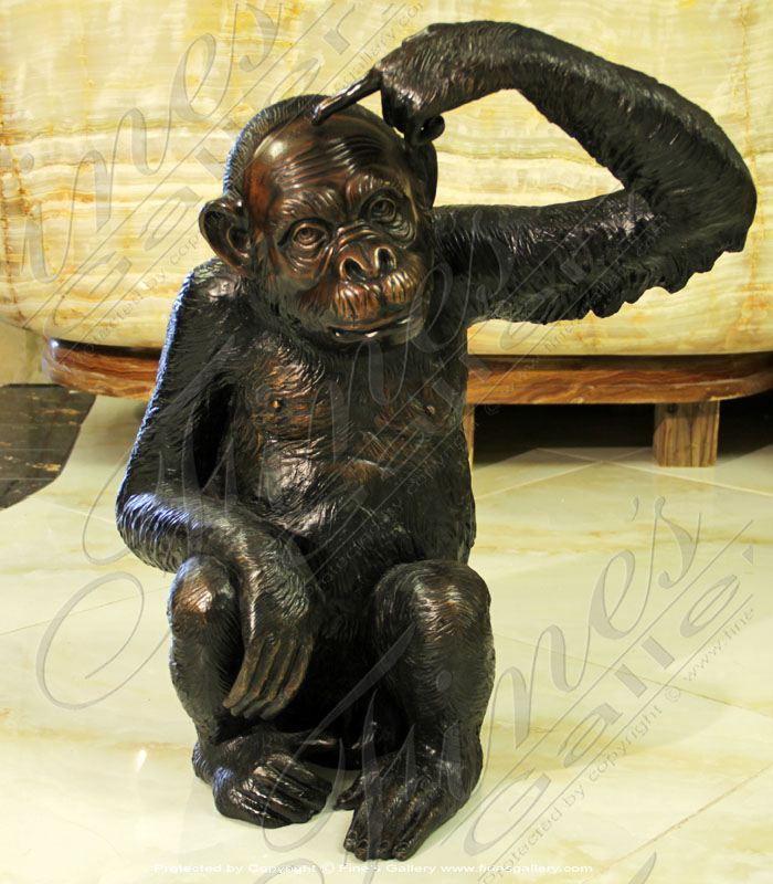 Bronze Monkey Statue