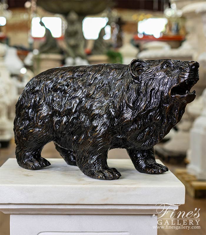Bronze Black Bear Statue