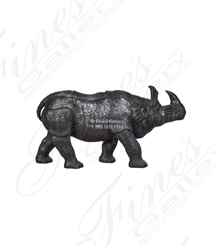 Bronze Rhinoceros Statue