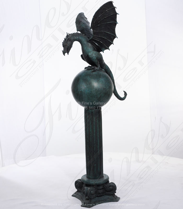 Gothic Dragon Bronze Statue