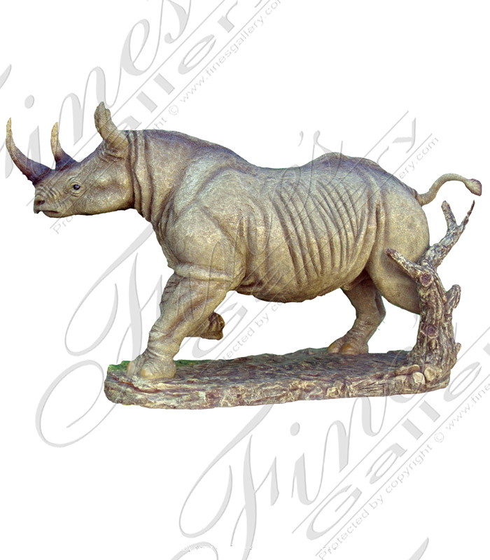 Enamel Bronze Rhinoceros