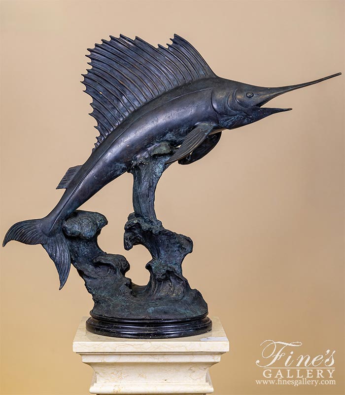 Bronze Sailfish Statue