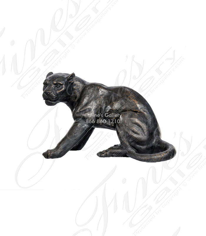 Bronze Panther Statue