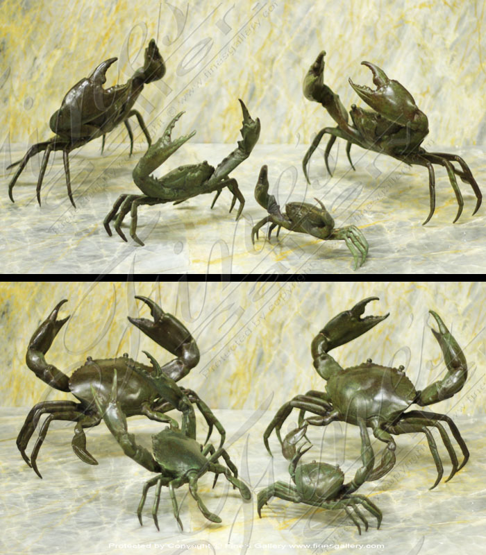 Bronze Crab Statue