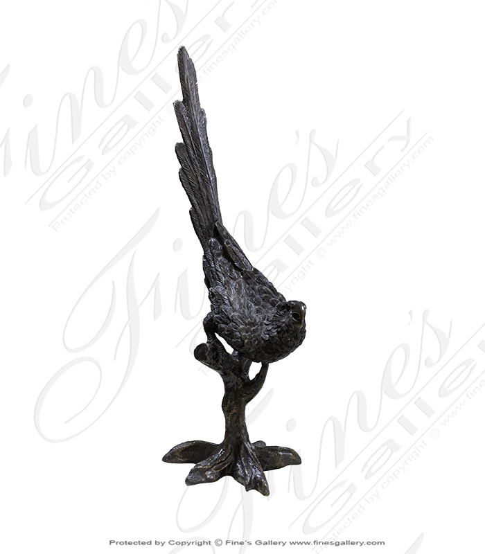 Bronze Parrot Statue